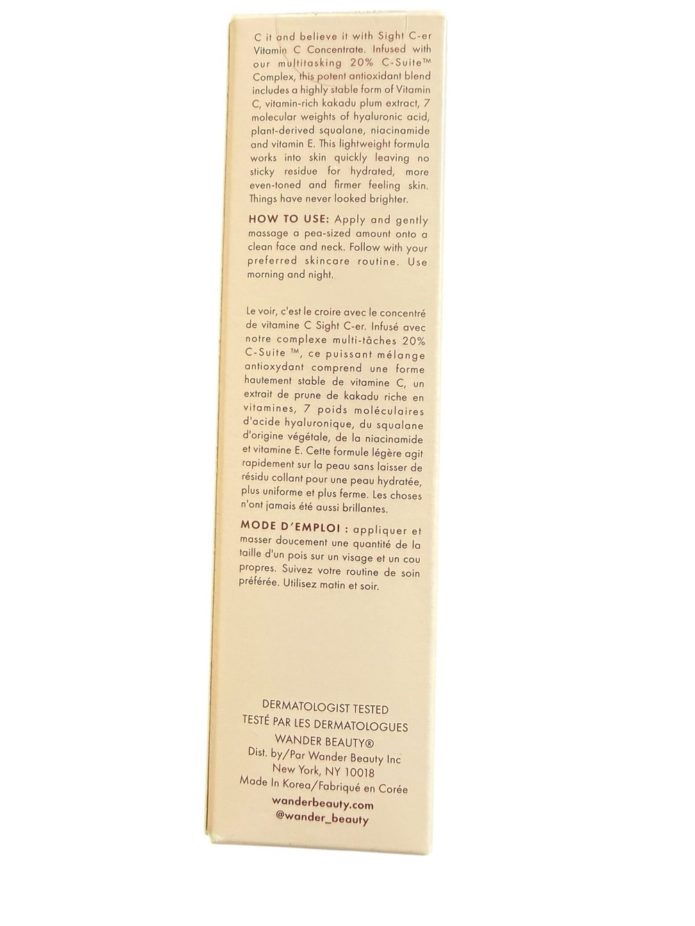 Wander Sight C-ER Vitamin C Concentrate – Cream Beige - Picture 3 of 6